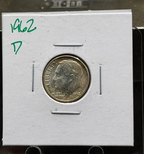 1962 D Roosevelt Dime Gem BU Collection Lot N