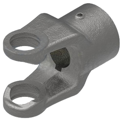 A-806-1220-AI Round Bore Implement Yoke (w/ Double Keyway & Set Screw)