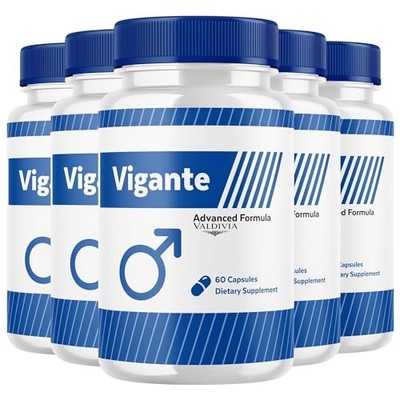 Vigante Men Daily Wellness Energy Capsules Vitality Strength 5 Pack 300Ct