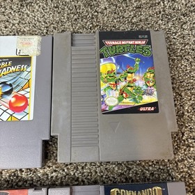Nintendo NES Game Lot Tested  Lot Of 6 Turtles Life Force Double Dragon Marble
