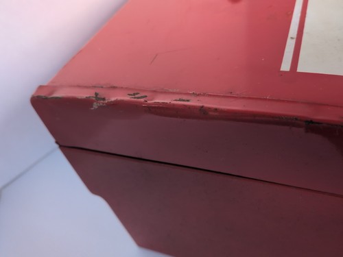 Cassetta degli attrezzi vintage anni 60 70 Mopar Dodge Scat Pack Bumblebee rossa con vassoio attrezzi - Foto 9 di 10