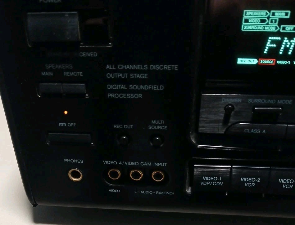 Onkyo TX-SV717PRO Surround Receiver Tuner Amplifier 5.1 Ch, Works