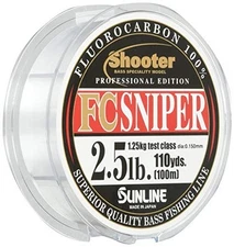 SUNLINE Fluorocarbon Line Shooter  Sniper  328.1 ft (100 m)  4.5 lbs  Natural