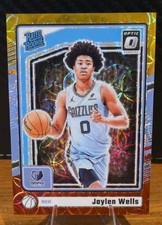 2024 Panini Donruss Optic - Rated Rookie Jaylen Wells #252 International Red /99