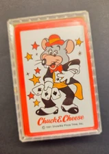 Vintage Chuck E. Cheese Playing Cards 1991 Showbiz Pizza Time 52 + Jokers'