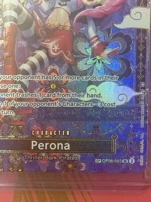 One Piece TCG - Perona OP06-093 OP14 SP English Alt Art The Azure