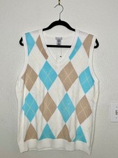 NWT Izod Argyle Sweater Vest