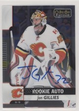 2017 O-Pee-Chee Platinum Rookie Autos 2018-19 Update Jon Gillies #R-JG Auto au7