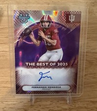 2025 Bowman Best U Fernando Mendoza Purple Lava Auto 55/75 Indiana Hoosiers