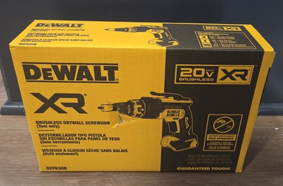 #ad DEWALT DCF630B 20V Max XR Brushless Lithium Ion Drywall Screwgun NEW FREE SHIP $127.98
