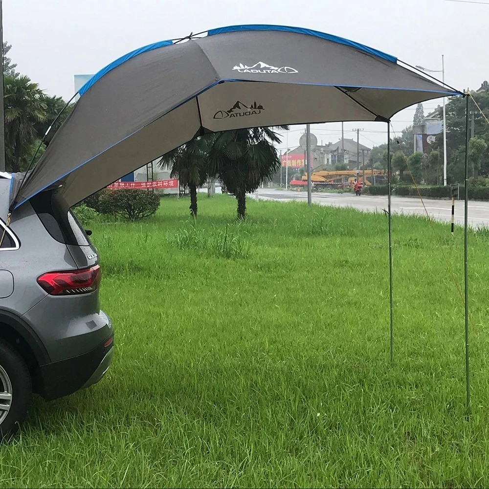 Tienda trasera impermeable coche camping toldo SUV refugio playa toldo exterior sombra