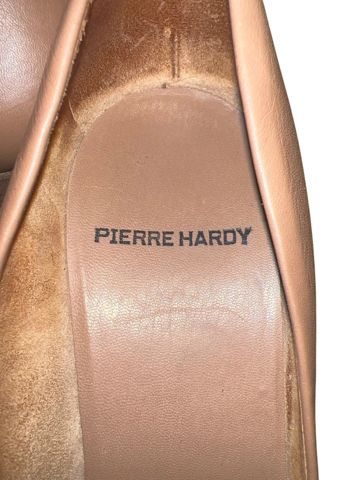 Tacones de cuña Pierre Hardy de cuero nude punta abierta talla 37 EE. UU. 7 Foto 4 de 4