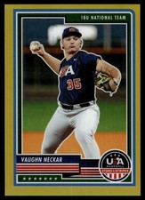 2023 Panini Stars & Stripes VAUGHN NECKAR GOLD PARALLEL  6/10 #12