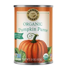 Farmer's Market Foods Canned Organic Pumpkin Puree, 15 Ounce