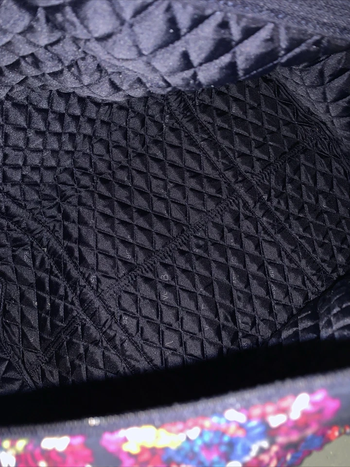 Vera Bradley Large Quilted Baby Diaper Tote Bag Midnight Wildflowers 17” X 10” - Image 3 of 4