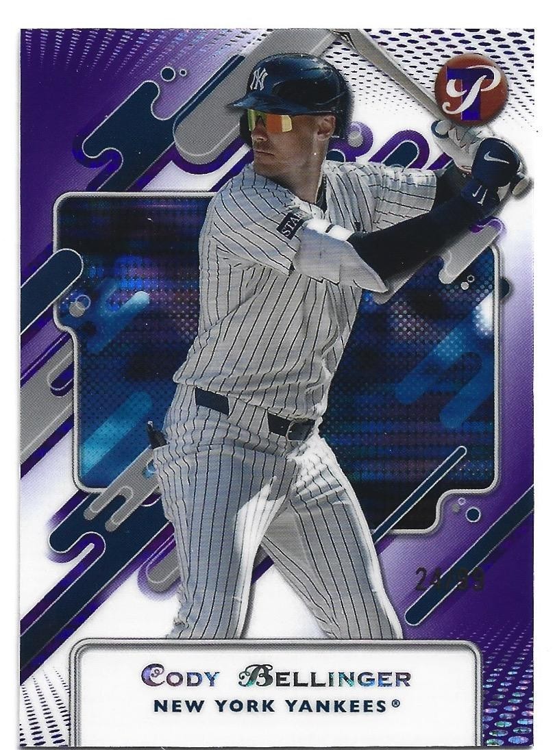 2025 Topps Pristine #120 Cody Bellinger Pristine Purple Refractors #/99