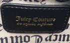 Juicy Couture Black Beige Gothic Logo Mini Barrel Bag Pom Pom Gold Hardware NWT — photo 5