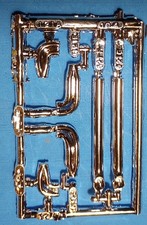 Custom Chrome Side Pipes 79 Pontiac Trans Am - Amt 31809 Model Car Kit Parts Lot