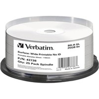 25Er Multipack Verbatim 43738 Blu-Ray BD-R Rohling 25 GB 25 St. Spindel