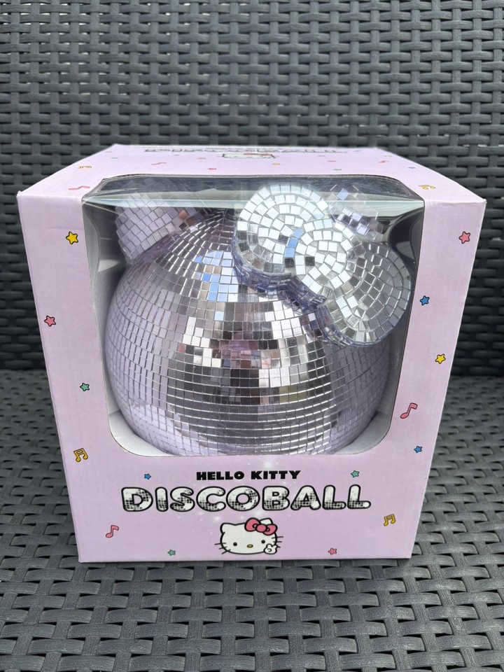 Hello Kitty Discoball Boule à facettes argentée/violet en boîte 3219752