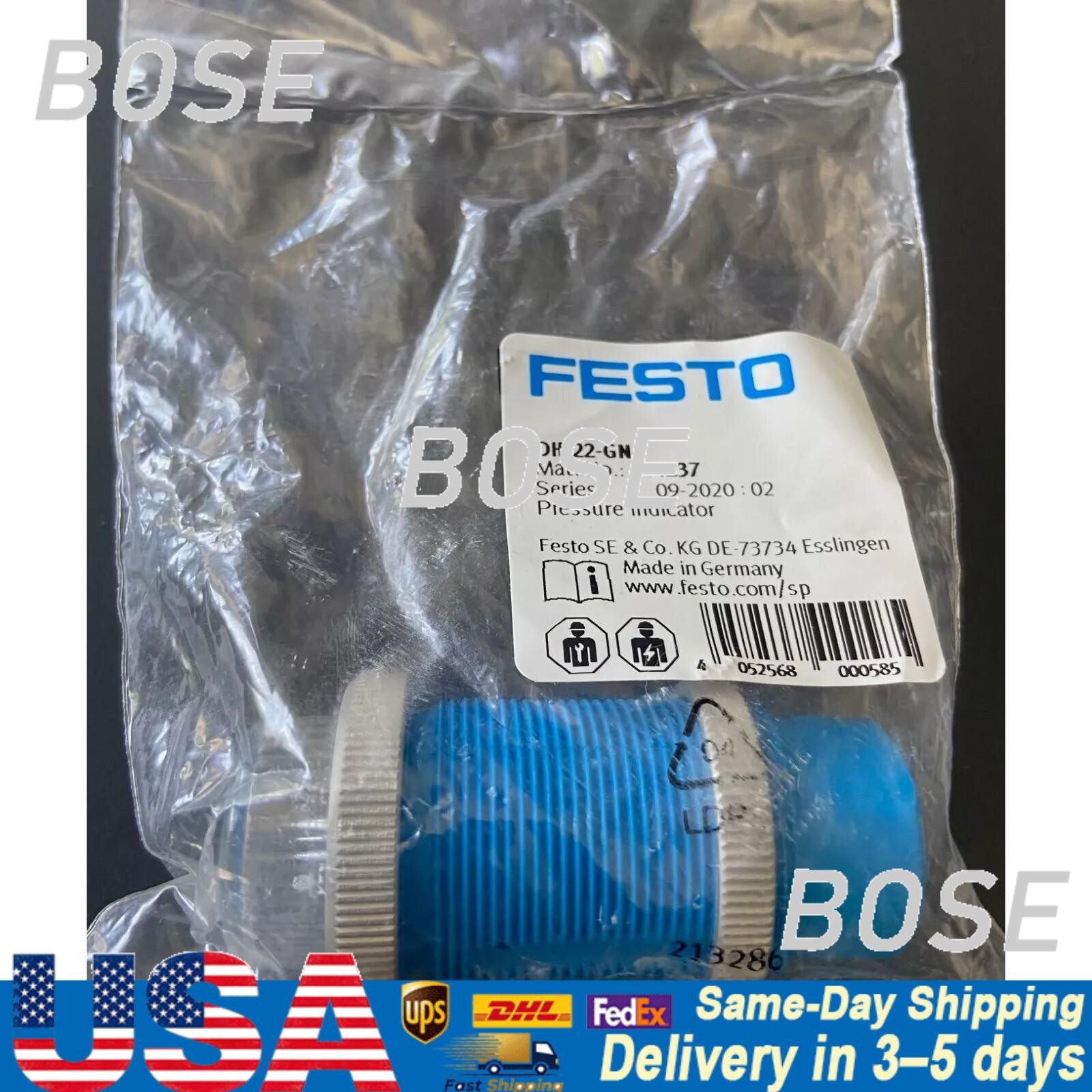 New Festo 4237 OH-22-GN Pressure gauge