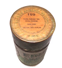 EDISON CYLINDER PHONOGRAPH 4m RECORD #199 , " CLARA JENKIN'S TEA "