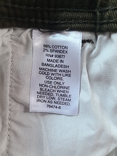 Mutual Weave NWT Men's Relaxed Elastic Drawstring Green Chino Pants Size Large - Picture 5 of 5