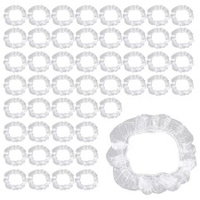50Pcs/Set Universal Disposable Plastic Steering Wheel Cover Elastic Trim6614