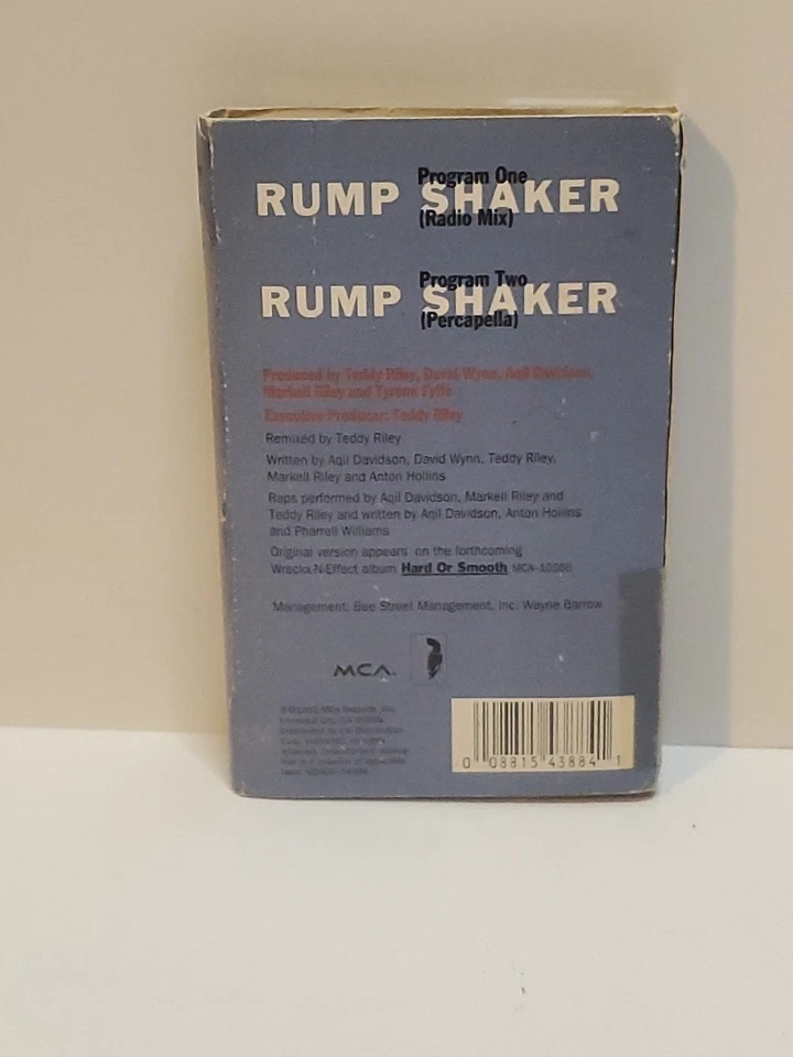 1992 WRECKX-N-EFFECT Cassette Tape RUMP SHAKER Single Produced By Teddy Riley Foto 2 de 4