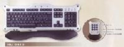 USB Illuminated Keyboard + Keypad Russian/de New