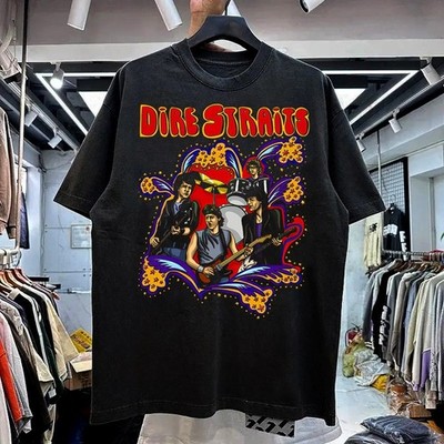 Dire Straits Music Punk Rock T Shirt Heavy Cotton Unisex Men Women NH21696