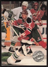 John MacLean, 1991-92 Pro Set Platinum, #70, New Jersey Devils,
