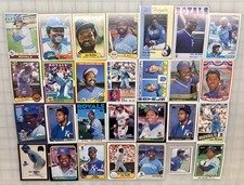 HAL McRAE - Huge 28 different card lot! Topps-Fleer-Donruss+ Royals! $$$