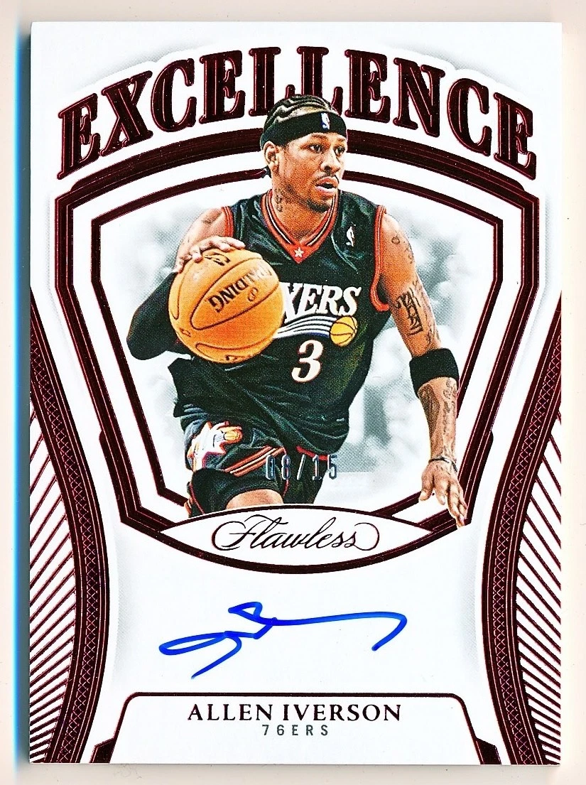 アレイン・アイバーソ　サイン Panini Allen Iverson Basketball Autographed Sports Trading Cards