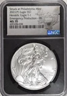2021 T-1 TYPE 1 (P) SILVER EAGLE ~ EMERGENCY PRODUCTION ~ NGC MS70 ~ #038