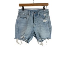 Old Navy High Rise Curvy Denim Shorts size 2 Light Blue