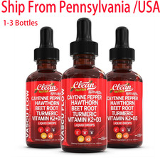 1-3Bottles Cayenne Pepper Liquid Drops Hawthorn Berry Dietary Supplement Formula