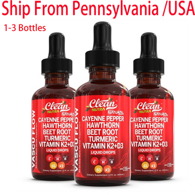 1-3Bottles Cayenne Pepper Liquid Drops Hawthorn Berry Dietary Supplement Formula