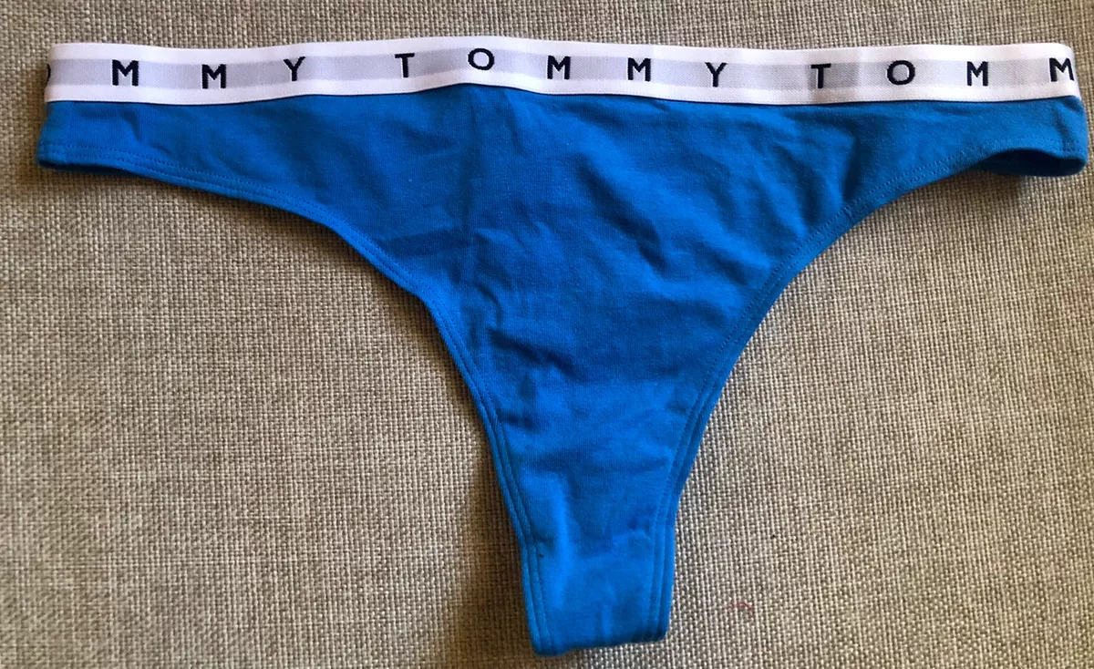 Authentic Sexy Tommy Hilfiger Ladies Sky Blue G-String Underwear Size:  Medium