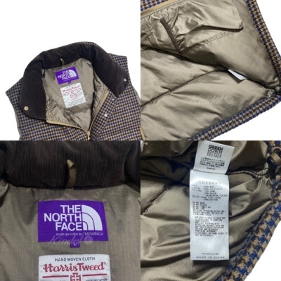 North face✕Harris tweed Vintage The North Face Purple Label X Harris Tweed Padded