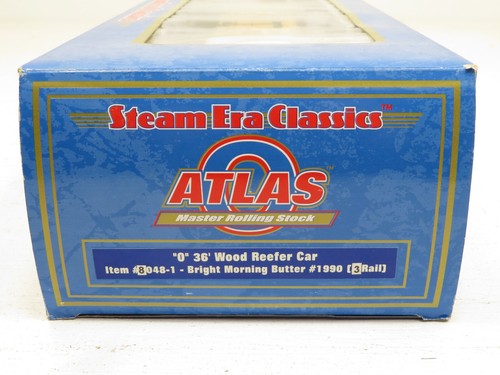 Atlas 8048-1 Bright Morning Butter #1990 36' Wood Reefer Car LN - Picture 8 of 8