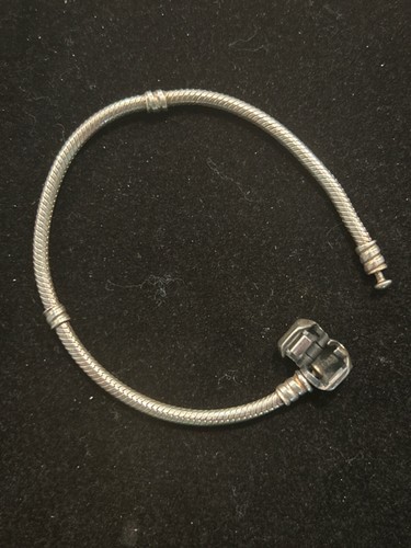 PULSERA PLATA ESTERLINA PANDORA MOMENTOS CADENA SERPIENTE ENCANTO 7.5 - Imagen 5 de 9