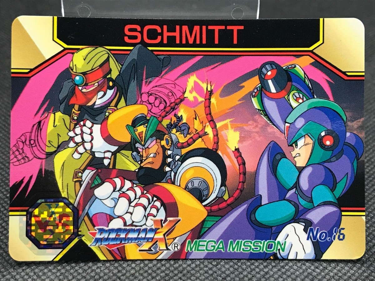 MEGA MAN X MEGA MISSION CARD DASS TCG CAPCOM BANDAI 1995 MEGA MAN X MEGA MISSION CARD DASS TCG CAPCOM BANDAI 1995