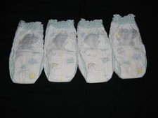 4 sample Pampers swaddlers 360 size 6 over 35 Lbs.