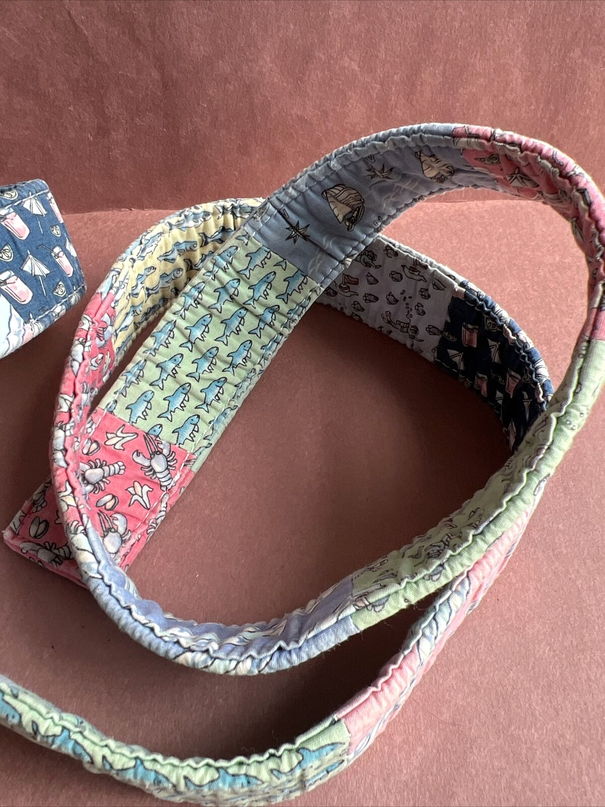 Vineyard Vines Ocean Themed Patchwork D Ring Belt… - image 3