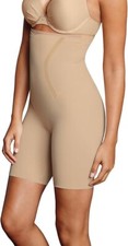 Maidenform Cool Comfort High Waist Thigh Slimmer 5001 Latte Lift Size XL NWT