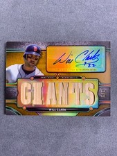 2024 Topps Triple Threads Autograph Relic -WOOD- 3/9 Will Clark #TTAR-WCL2 