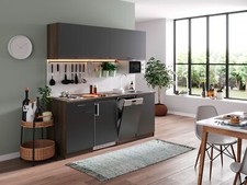 Cucina Cucina Lineare Cucina Singola Rovere York Grigio Oliver 195 CM Respekta
