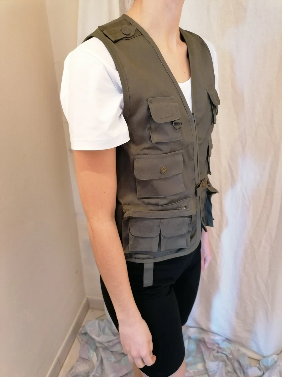 Gilet de p che kaki Gar on 8 ans eBay
