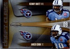 2009 Playoff Contenders Draft Class Jared Cook Kenny Britt #23 Rookie RC Titans